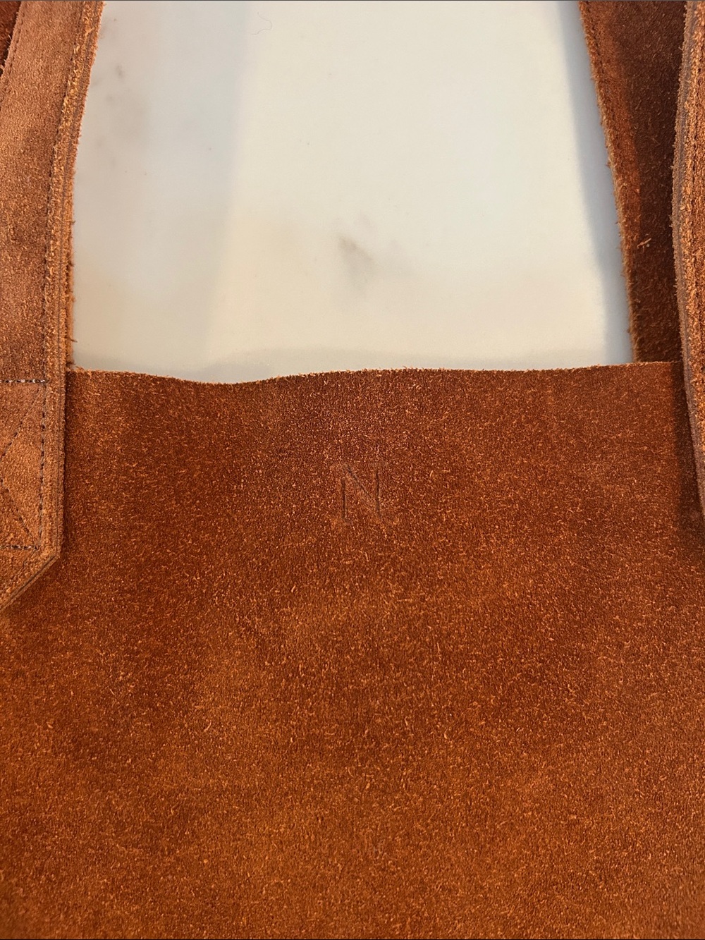 Nisolo Chestnut 100% Suede Tote Bag - NWOT - Picture 2 of 3